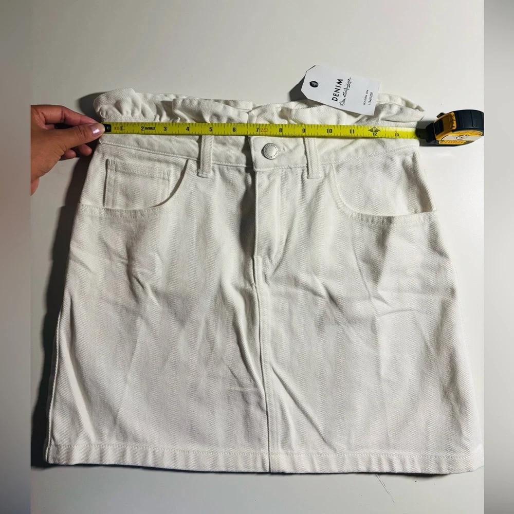 Miss Selfridge White Denim Skirt - Picture 3 of 10